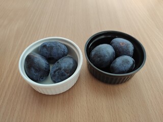 Fresh plums