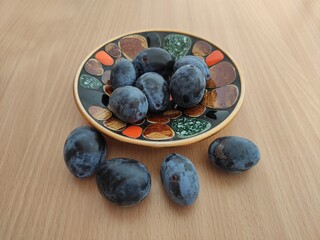 Fresh plums