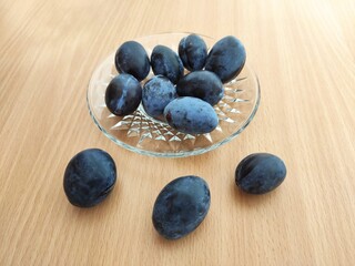 Fresh plums