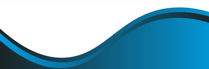 Banner design with diagonal wavy light blue stripes pattern. Modern lines abstract presentation background