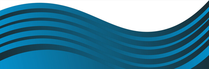 Banner design with diagonal wavy light blue stripes pattern. Modern lines abstract presentation background.eps10