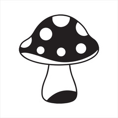 vector illustration of a mushroom
