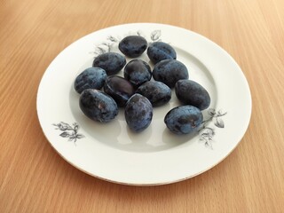 Fresh plums