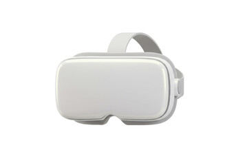 Isolated VR headset on display for modern metaverse technology and gaming enthusiasts
