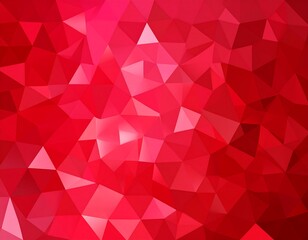 Obraz premium Abstract red polygon background