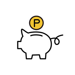 ポイントが貯まる,ポイントコインと豚の貯金箱