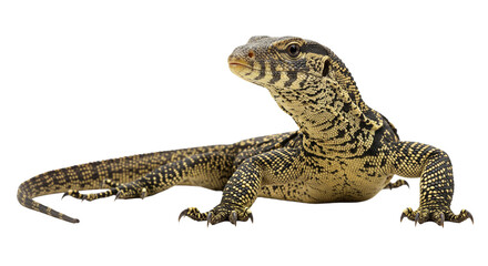 Naklejka premium Ackie Monitor with transparent png background