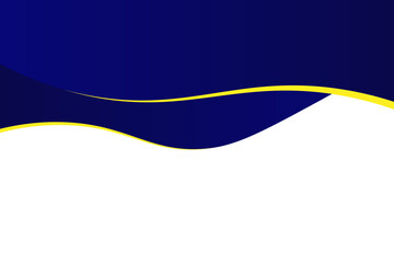 Elegant blue and gold wave background with a modern, minimalist design, perfect for banners, presentations, or business templates.