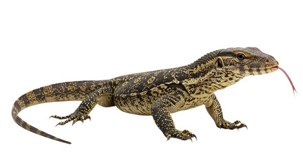 Naklejka premium Ackie Monitor with transparent png background
