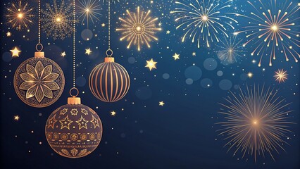 Abstract Neon Fireworks and Colorful Wave Light Festival Background —AI GENERATED  