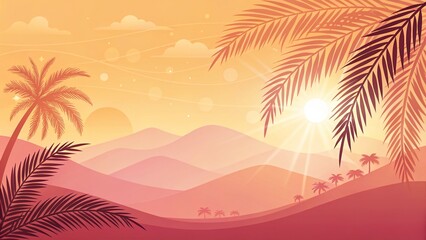 Abstract Summer Ocean Waves Gradient with Seashell Patterns —AI GENERATED  