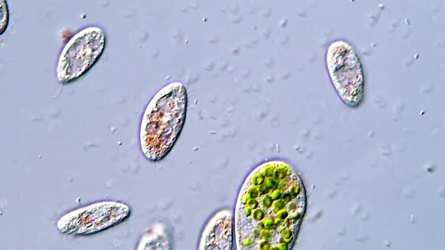 Microorganism, Protist under microscopic view 