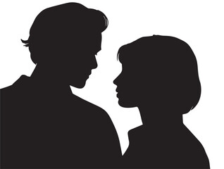 Mentoring and Training silhouette vector illustration solid black professional coaching relationship