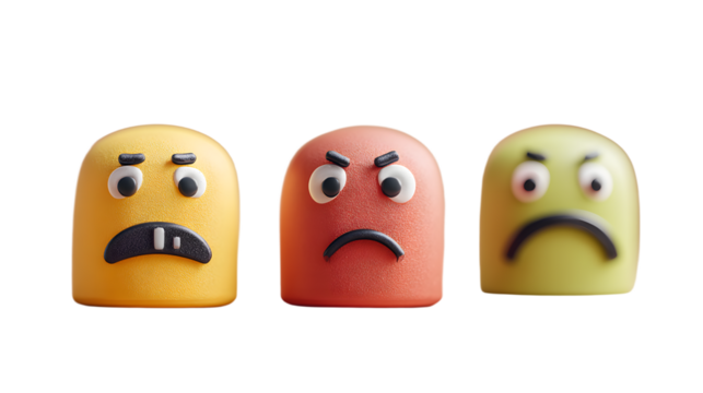 3d Satisfaction Stress level reduced Emotional overload Credit score or rating concept