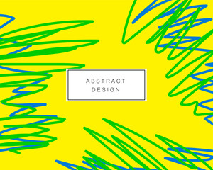 Abstract Vibrant Graphic Design Poster Print. Contemporary Colorful card Invitation Pattern. Hand Drawn Doodle Geometric Trendy Banner. Creative Bold Cover Template.