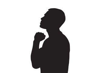 Motivation silhouette icon vector illustration solid black personal inspiration and ambition