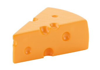 Delicious Swiss cheese PNG illustration isolated on transparent background Perfect for food and nutrition projects