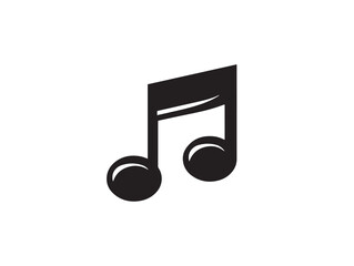 Music and Audio silhouette icon vector illustration solid black sound and melody icons