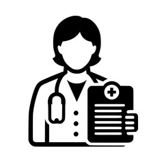 Icono de Consulta M&eacute;dica, Doctor y Paciente