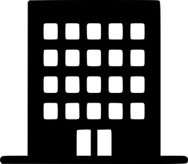 Naklejka premium Commercial Building Icon — Architecture and Business