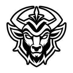 Glyph style icon showing an impala symbol