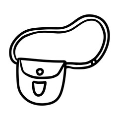 Hand-Drawn Sling Bag Illustration