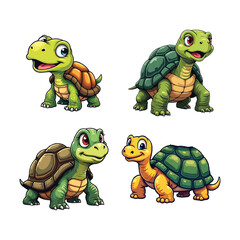 funny turtle cartoon.