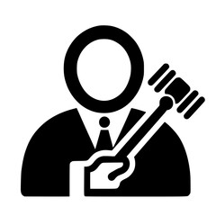 Justice and Legal System Icon — Court Symbol