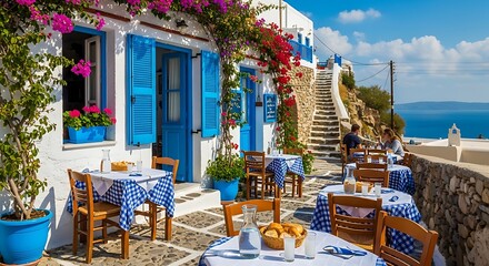 Charming Greek Taverna with a Beautiful Sea View.