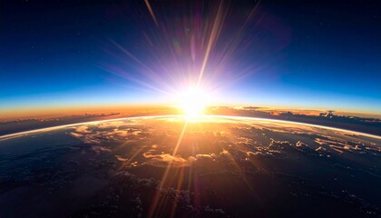 sunrise over the earth