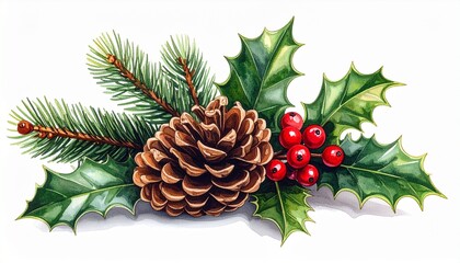 christmas decoration isolated on white