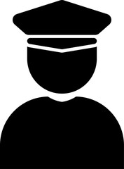 Minimalist flat illustration of professions simple geometric icons black icons representing various jobs such as