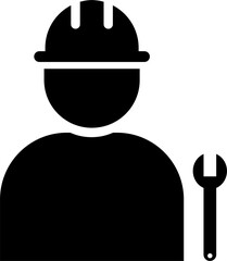 Minimalist flat illustration of professions simple geometric icons black icons representing various jobs such as