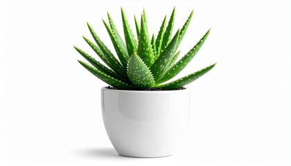 Fototapeta premium aloe vera plant in a pot