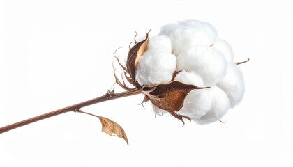 cotton buds on white background