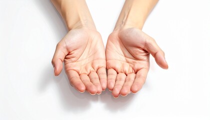 two hands holding each other