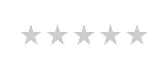 golden star icon. 0 out of 5 gold star rating