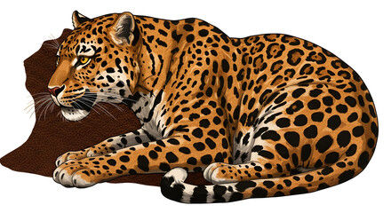 Fototapeta premium animal leopard background leather texture modern stylish print, realistic design