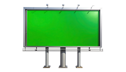 Blank Billboard Advertisement Mockup.