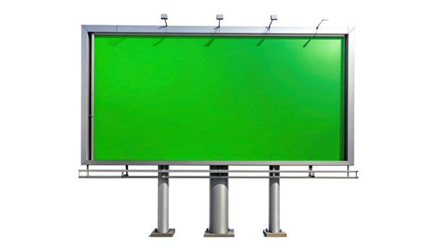 Blank Billboard Advertisement Mockup.