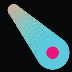 Vector design of an elastic spring dynamic art for flexible mechanisms