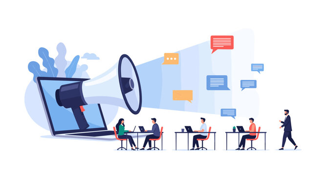 Digital marketing campaign reaching audience with targeted messages and engaging content on multiple platforms.