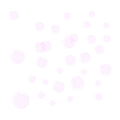 Floating Soft Pink Soap Bubbles. High-Quality PNG with Transparent Background for Easy Overlay and Graphic Design.