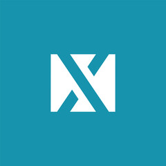 Geometric Square Letter X Logo Design Vector Template