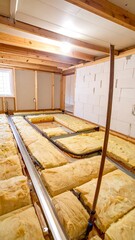 Attic insulation installation