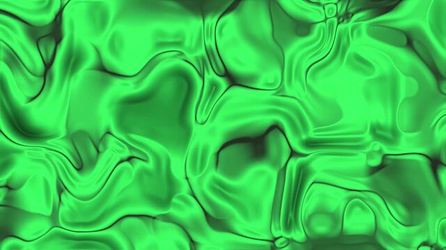 Abstracts Plastic, Abstract green liquid background with smooth flowing and morphing motion for creative visuals,  royalty free stock.