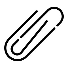 paper clip line icon