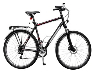 Obraz premium bicycle isolated on white background