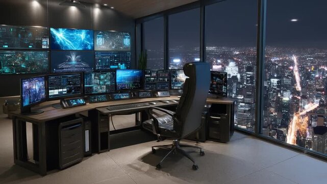 Modern technology control room