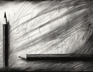 Obraz premium pencil sketch grunge texture